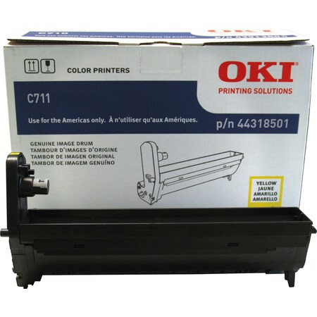 Oki Oki Yellow Drum For C711Dn, C711Dtn, C711N - 30K Image Drum 44318501
